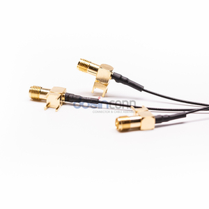 Cavo SMA (angolo retto) a U.FL con connettore RF ad angolo retto RP-SMA femmina DIP per montaggio su PCB - Product Image 5