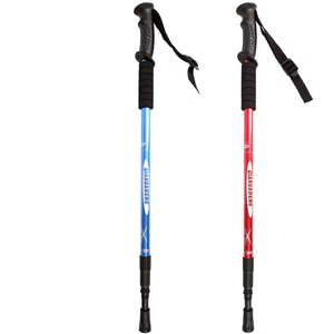 Venta al por mayor bastones de trekking ultraligeros bastón telescópico antichoque para senderismo ligero y duradero - Product Image 4