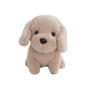 K119 12 ס""מ קוואי מחזיקי מפתחות קטיפה צעצועי תליון כלב מצויר חמוד צעצועי בעלי חיים ממולאים תיק בובת כלב קישוט למכונת טופר