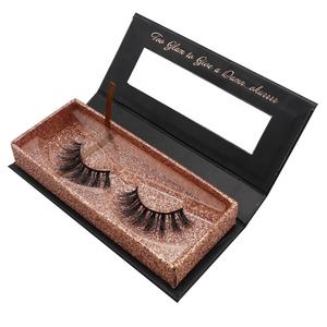 2025 meilleure vente à la main 100% fourrure de vison pleine bande <span class=keywords><strong>cils</strong></span> étanche en gros <span class=keywords><strong>faux</strong></span> <span class=keywords><strong>cils</strong></span> emballage privé épais - Product Image 5