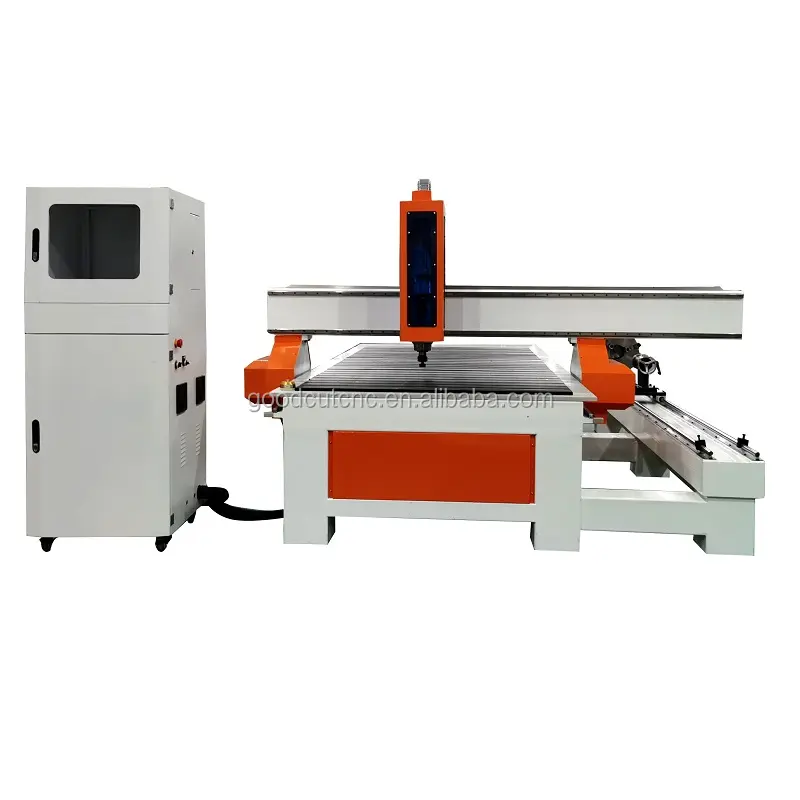Nice price 1325 rotary 3 axis wood cnc router acrylic light emitting characters making machine for sale