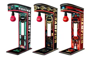 Neofuns 궁극적 인 큰 펀치 권투 게임 기계 싼 동전 작동 디지털 권투 게임 기계