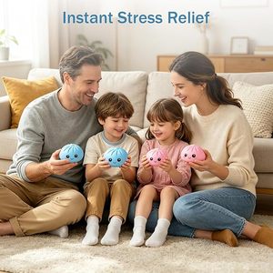 Glitter Dumpling Stress <b>Ball</b> Steamer <b>Squeeze</b> Fidget Toy for Anxiety Relief Soft Stretchy Decompression Toy for Adults - Product Image 2