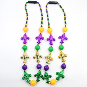 हॉट सेलिंग लाइट से मार्डी ग्रास के नेकलेस खिलौनों ने पार्टी के लिए क्रिसमस लाइट हार का नेतृत्व किया - Product Image 2