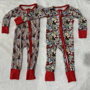 Trẻ Em Quần Áo Unisex Bé Đồ Ngủ Tre Dây Kéo Đồ Ngủ Trẻ Sơ Sinh Quần Áo Trẻ Em Tre Trẻ Em Mùa Thu Quần Áo - Product Image 6