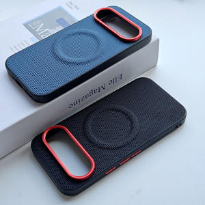 Pixel 10ProXL & 9ProXL & 9A Phone Cases Protective Woven Pattern Magnetic <b>Suction</b> Design PU Leather+TPU Shockproof Card Holder - Product Image 3