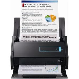 Scanner de documents Fujitsu ScanSnap iX500, profondeur de couleur 48 bits, capteur CCD, noir, garantie 1 an - Product Image 1