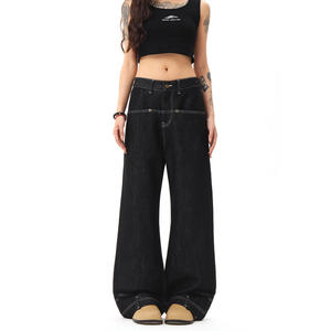 Jeans pour homme Sleccter <span class=keywords><strong>Okayama</strong></span> en <span class=keywords><strong>denim</strong></span> brut, couleur originale, style américain, délavé et vieilli, pantalon long - Product Image 2