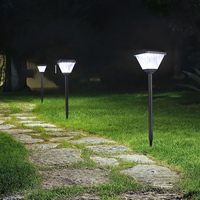 Projecteur solaire LED pour jardin paysager avec capteur de mouvement, double température de couleur, étanche IP65, garantie de 2 ans