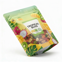 Pochette personnalisée anti-odeur et anti-humidité, emballage alimentaire en Mylar avec fermeture éclair, impression exquise pour snacks et gâteaux, faible coût