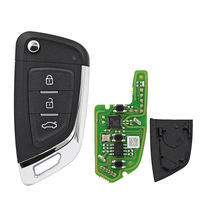 En gros Xhorse VVDI 3 boutons télécommande filaire type couteau XKKF02EN XKKF03EN 433.92MHz Clé de voiture vierge compatible VVDI Key Tool VVDI2 pour serrurier en gros
