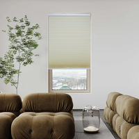 Prix fabricant stores plissés Easy Fix tissu d'ombrage plissé sans perçage stores plissés en nid d'abeille pour fenêtre