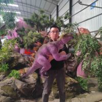 Produits de parc d'attractions, animatroniques robotiques, marionnette réaliste de bébé dinosaure stégosaure à vendre