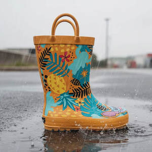 Vente en gros de mode OEM, cuissardes pour enfants, bottes de pluie imperméables midi unisexe bon marché - Product Image 5