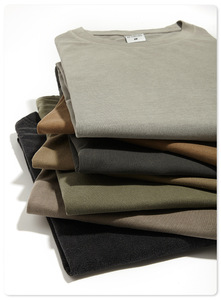 Camisetas desgastadas Unisex al por mayor, camiseta Vintage lavada, camisetas de algodón puro 100%, camisetas personalizadas de Color sólido de gran tamaño - Product Image 4