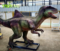 Modèle de dinosaure animatronique en caoutchouc fait main, Pachycephalosaurus réaliste pour exposition en parc à thème