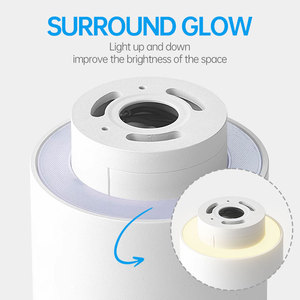 Lên và xuống ánh sáng dẫn bề mặt gắn kết đồ đạc hiện đại Vòng Trần Đèn bề mặt gắn kết hiện đại Vòng Trần Đèn bề mặt gắn kết - Product Image 3