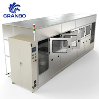 Máquina de Limpieza Ultrasónica Industrial Automática GRANBO de 135L con 5 Tanques, PLC, HMI y Manipulador Mecánico