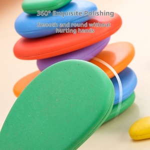 Juguete <span class=keywords><strong>de</strong></span> apilamiento <span class=keywords><strong>de</strong></span> guijarros <span class=keywords><strong>arco</strong></span>íris, rompecabezas creativo, juguete educativo para aprendizaje temprano, regalo para niños - Product Image 2