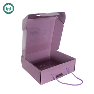 Factory Price Corrugated Cardboard Material Custom Pink Mailer Boxes With Handle