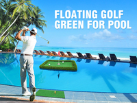 Jeu de tapis de golf Chipping Putting Green Turf Game Water Outdoor Fun Pool Golf Games Floating Golf Green for Pool