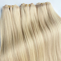 Extension de trame de machine de cheveux humains alignés à double cutical vierge invisible de qualité supérieure au prix de gros
