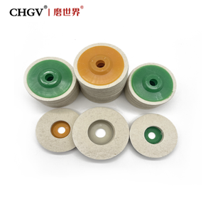 Ruote disco lucidanti in feltro di lana arancione angolare in lana lucidante per lucidare la ruota in feltro di lana lucidante in vetro duro - Product Image 6