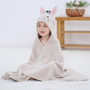 MICHLEY OEM Hot Sale Kids Hooded Animal Bathrobe <strong>Girls</strong> Beach <strong>Poncho</strong> Children Bath <strong>Towels</strong> - Product Image 6