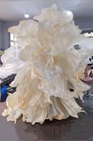 Bunga Mawar Organza Raksasa Ukuran Besar Desain Mewah untuk Latar Belakang Pernikahan Desain Unik