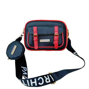 Lady Waterproof Foldable PU Women's Shoulder <b>Camera</b> Messenger <b>Bag</b> 2pcs Set with Chains - Product Image 1