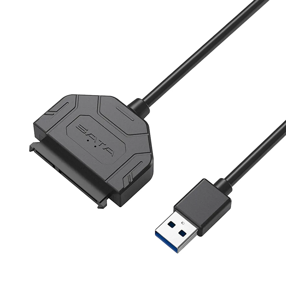 Cable adaptador TISHRIC SATA a USB 3,0, convertidor USB 3,0 a Sata 3 para adaptador HDD SSD de 2,5 ", Cable Sata III de 22 pines