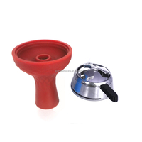 (Modèles Variés) Ensemble Bol Chicha en Silicone Fantaisie avec Support, Bol en Caoutchouc de Silicone