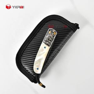 سكين جيب عالي الجودة مصنوع يدويًا سكين سورفيفال للاستعمال في الخارج EDC سكين داماسكوس فولاذي قابل للطي من شركة نيلسون هورنيت الأمريكية - Product Image 4