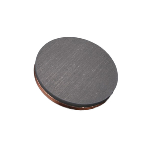 Cible de pulvérisation d'oxyde d'étain d'indium de <span class=keywords><strong>2</strong></span> pouces * 0.125 "d'épaisseur Cible ITO de pureté 99.99% avec plaque de support en cuivre - Product Image 1