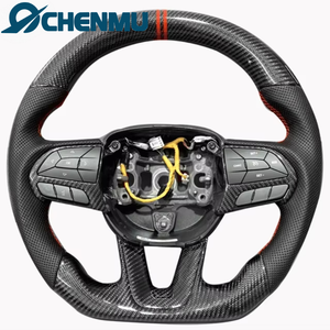Volant en fibre de carbone forgé personnalisé pour <span class=keywords><strong>Dodge</strong></span> Challenger Hellcat Charger SRT Grand Cherokee <span class=keywords><strong>Durango</strong></span> SRT - Product Image 6