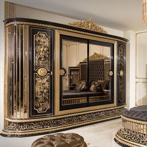 Роскошный очень большой каркас кровати в турецком стиле классический широкий экран для кровати из драгоценного дерева Калифорнийский каркас для кровати - Product Image 5