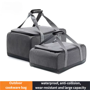 Sac de rangement imperméable en PVC de grande capacité pour le <span class=keywords><strong>camping</strong></span> en plein air, pique-nique, brûleur, cuisinière, ensemble de vaisselle, vaisselle portable pour la conduite autonome - Product Image 5