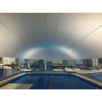 Dôme de piscine gonflable transparent en PVC personnalisé, résistant aux UV, pour l'extérieur, vente en gros
