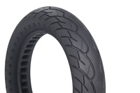 Pneu sans air solide Nedong 12x2.5 pour vélo électrique/scooter, caoutchouc noir durable, design en nid d'abeille
