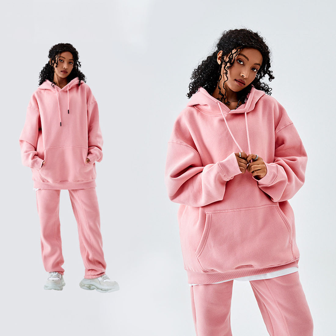 Pink hoodie
