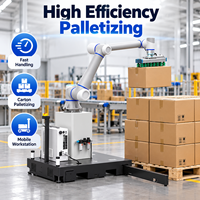 Cobot logistique 6 axes avec préhenseur à vide et base mobile pour l'emballage efficace et le déploiement flexible en entrepôt