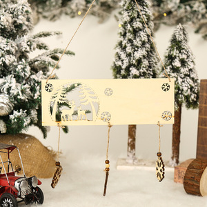 Nouveau créatif <span class=keywords><strong>d</strong></span>écorations <span class=keywords><strong>d</strong></span>'arbre de noël nouvel an <span class=keywords><strong>d</strong></span>écorations de fête de vacances bricolage <span class=keywords><strong>porte</strong></span> suspendu noël en bois artisanat <span class=keywords><strong>d</strong></span>écor - Product Image 4