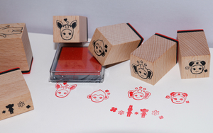 Tampons en bois personnalisés pour enfants, lot <span class=keywords><strong>de</strong></span> timbres en caoutchouc, bloc-notes, jouet pour enseignant, scrapbooking, noël, <span class=keywords><strong>animaux</strong></span>, <span class=keywords><strong>ferme</strong></span>, collection - Product Image 4