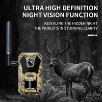 Caméra de chasse J10 4G Trail 2K 14MP avec détection de mouvement PIR, déclenchement 0,5s, vision nocturne IR 940nm, IP66, application UCON
