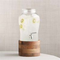 Groothandel Fruit Ontwerp Glas Drank Drinken Dispenser Met Stand En Tap