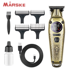 Cortapelos, Recortadora <span class=keywords><strong>de</strong></span> Pelo, Máquina <span class=keywords><strong>de</strong></span> Cortar Pelo con Pantalla Digital para el Hogar, Máquina <span class=keywords><strong>de</strong></span> <span class=keywords><strong>Afeitar</strong></span> para Hombres, Grabado, Tallado - Product Image 2