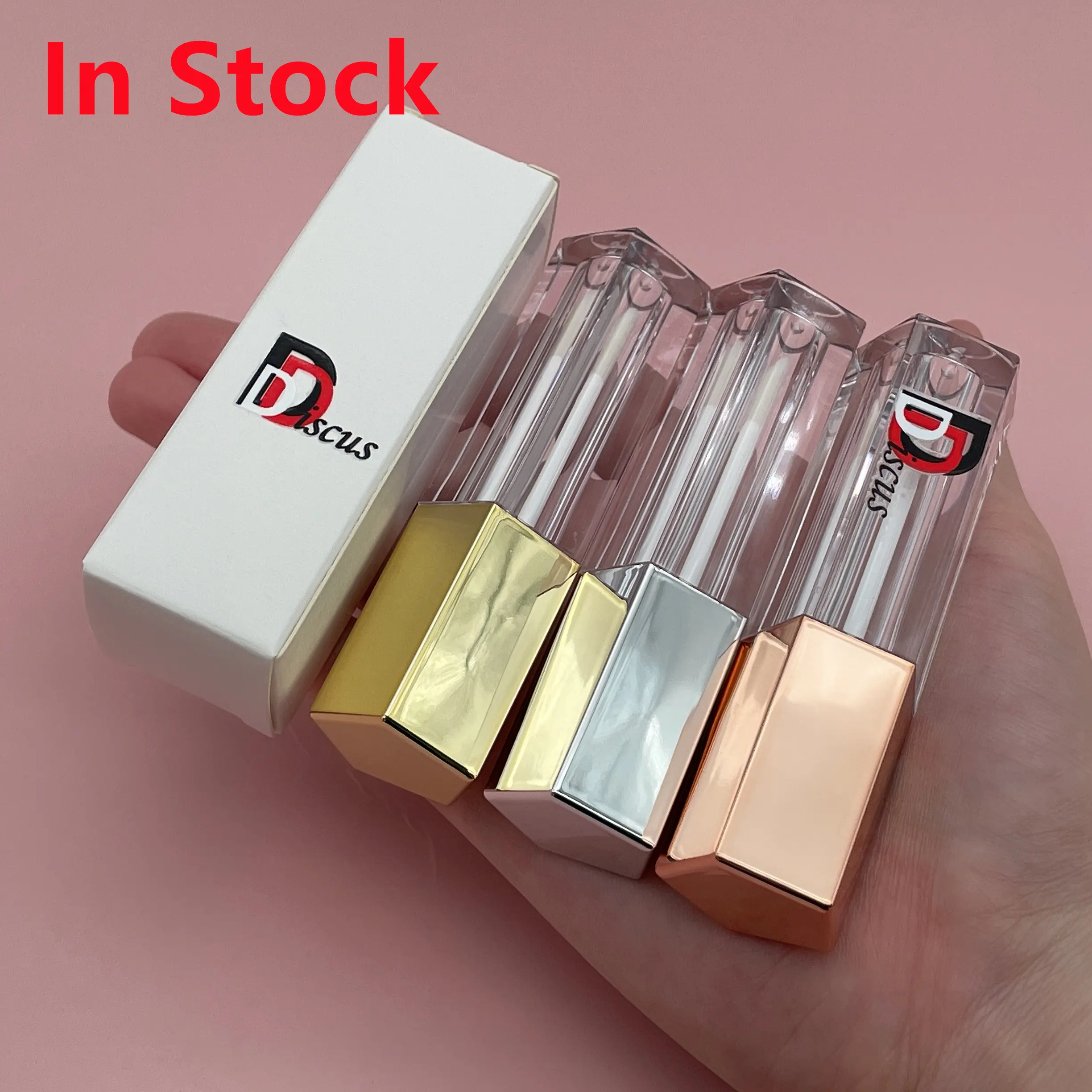 Low Moq Lip Gloss Bottle Luxury Tubes Liptint Rebranding Lip Gloss Tube With Brush Applicator Private Label Lip Balm Container