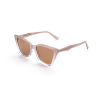 Lunettes de soleil unisexes Elan Optical SYB6205, monture œil de chat tendance, sans peinture, monture en acétate naturel parfumé