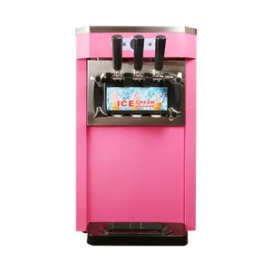 Máquina de sorvete macia para fazer sorvete, venda quente de pequenos tabletop, três sabores, máquina macia de sorvete