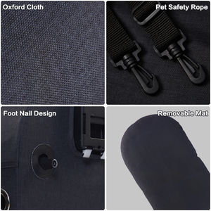 <span class=keywords><strong>รถ</strong></span><span class=keywords><strong>เข็น</strong></span>สุนัขสองชั้นแบบถอดได้รถเข็นสัตว์เลี้ยง600D อ๊อกฟอร์ดหรูหราปรับแต่งได้สำหรับสุนัขแมวตัวเล็ก - Product Image 5